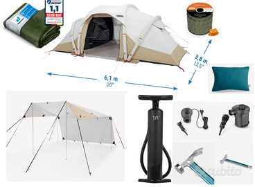 Attrezzature e tenda da campeggio