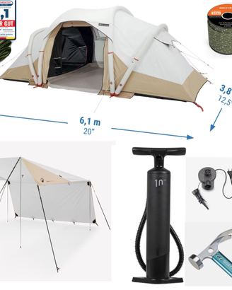 Attrezzature e tenda da campeggio