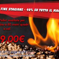 Stufa pellet ventilata 80mq made italia fiera %%%%