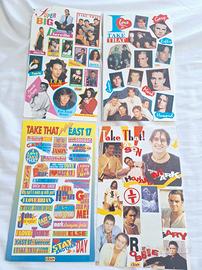 lotto stickers anni 90 cioè take that e altri