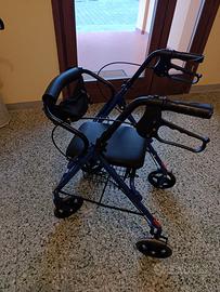 Deambulatore rollator pieghevole