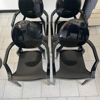 Kartell Louis Ghost 4 sedie colore nero