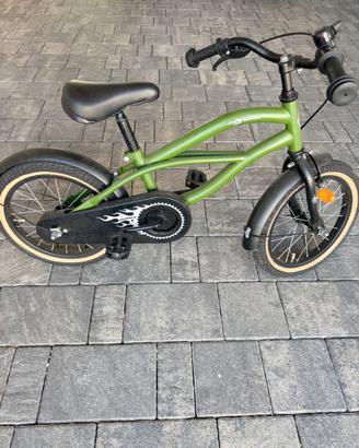 Bicicletta bambino 16" Rumble verde stile cruiser