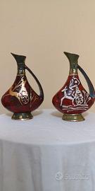 COPPIA ANFORE IN CERAMICA ARTISTICA ARETINI ZULIMO