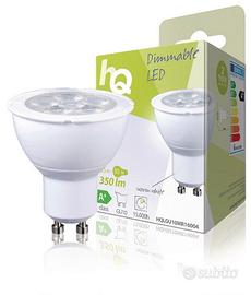 3 Lampade LED HQ 5W GU10 220V 2700K dimmerabili