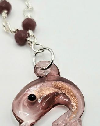 Collana Delfino - Vetro
