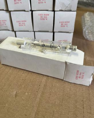 18 Lampade Alogena Lineare R7s 800W 230V 3200k 80m
