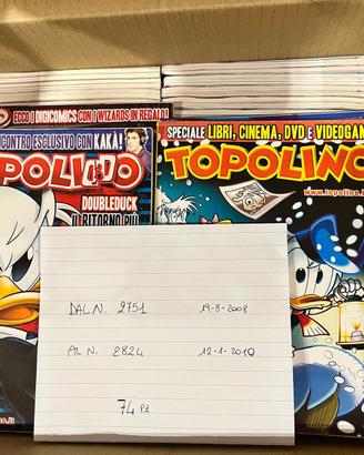 Topolino - Lotto 395 fumetti + numeri vintage