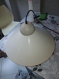 lampadario di design anni 80 acciaio
