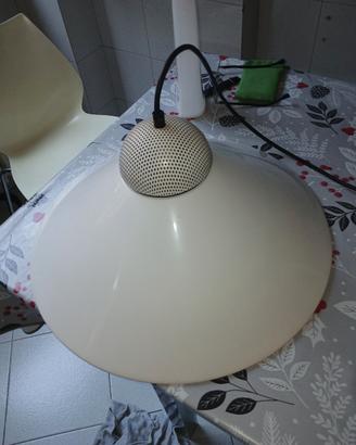 lampadario di design anni 80 acciaio