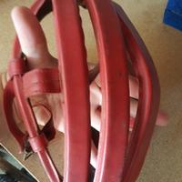 Casco ciclismo vintage pelle