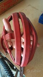 Casco ciclismo vintage pelle