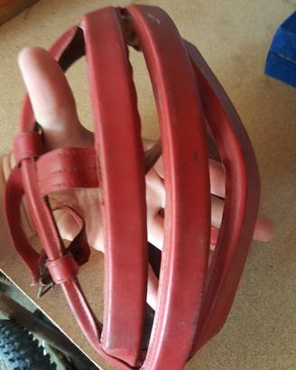 Casco ciclismo vintage pelle