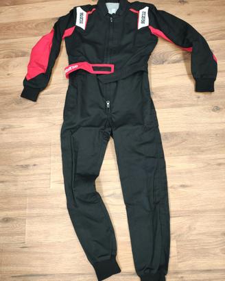 tuta kart thunder bambino taglia 130 cm