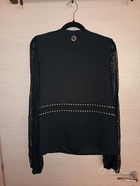 Gaelle Paris Camicetta donna raso nero