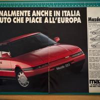 Pubblicità originale Mazda 323 anni 90 automobilia