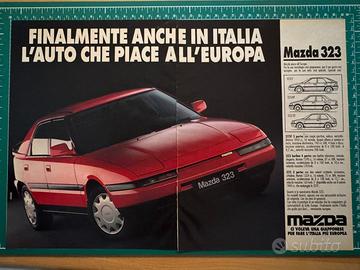 Pubblicità originale Mazda 323 anni 90 automobilia