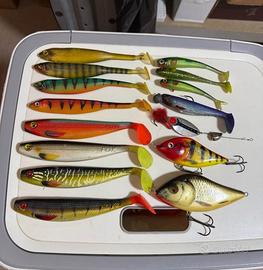 artificiali luccio, bass, siluro, luccio perca