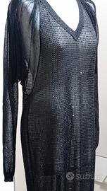 Tubino in lurex con cristalli Swarovski 