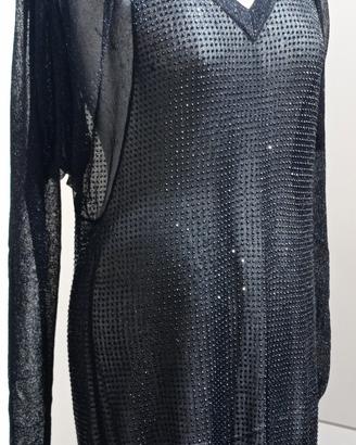 Tubino in lurex con cristalli Swarovski 