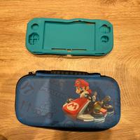 Nintendo Switch Lite prot.silicone e custodia