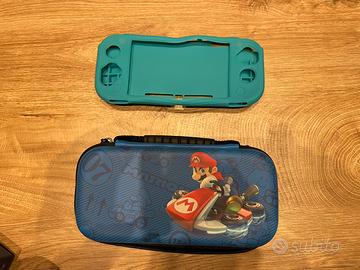 Nintendo Switch Lite prot.silicone e custodia