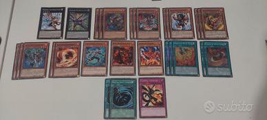lotto base completa deck re del fuoco yugioh