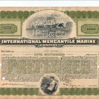 100 azioni titoli international mercantle marine c