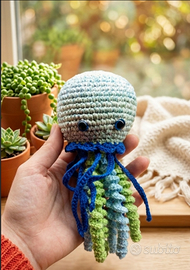 Medusa Jelly fish Amigurumi Fatta a Mano