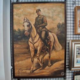 Aldo Raimondi tempera su tavola Benito Mussolini