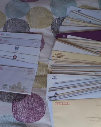 Buste di hotel dal mondo