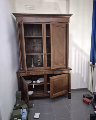 Credenza doppio corpo stile impero