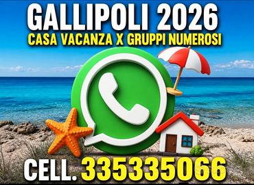 Ferragosto disponibile casa dieci posti gallipoli