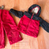 Tuta sci Colmar bambina 2 anni con pile guanti ecc