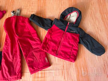 Tuta sci Colmar bambina 2 anni con pile guanti ecc