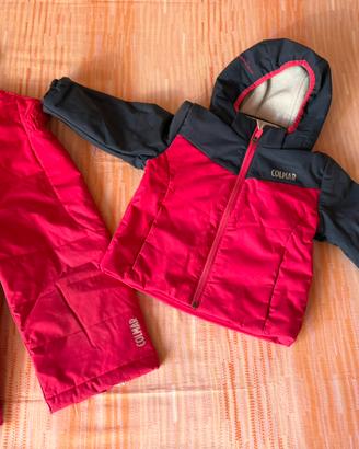 Tuta sci Colmar bambina 2 anni con pile guanti ecc