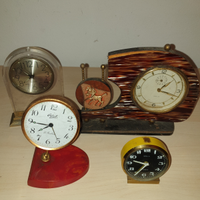 Lotto 4 orologi sveglie veglia coloniale BULOVA