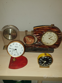 Lotto 4 orologi sveglie veglia coloniale BULOVA