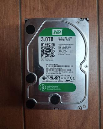 Hard Disk WD Green 3 TB 64MB cache 3,5 sata
