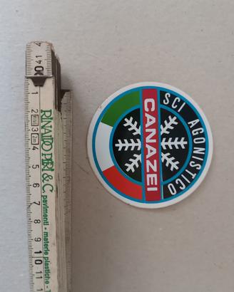 adesivo vintage anni 70 80 Canazei 