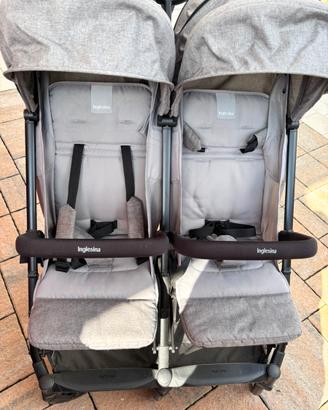 Passeggino gemellare Inglesina Twin Sketch grigio
