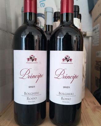 Vino  Bolgheri rosso Principe  tenute roseto 