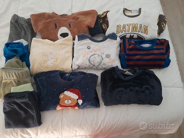 Lotto vestiti  misti invernali neonato 6/9 m 68cm
