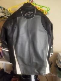 Giacca moto in pelle