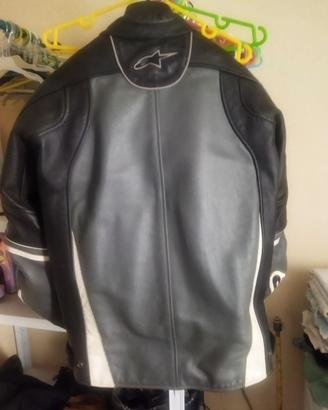 Giacca moto in pelle