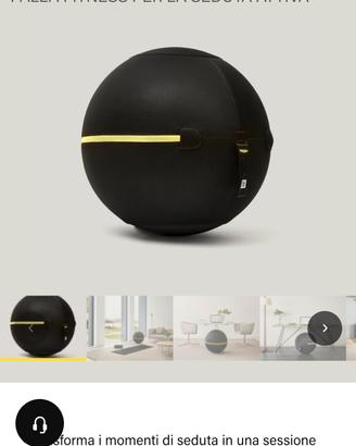 Palla da seduta Technogym nuova, mai aperta 