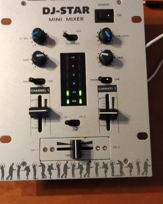 Mixer a due canali Expelec Dj star