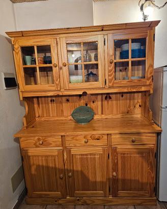 credenza legno pino massello