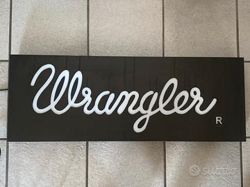 Insegna luminisa wrangler vintage