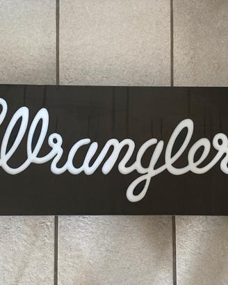 Insegna luminisa wrangler vintage